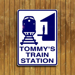 Train Station Sign